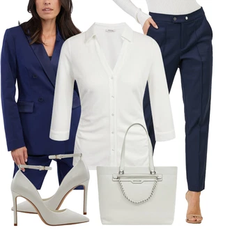 Outfity pro práci s Tmavě modrá/Modrá orsay, Černá orsay, Šedá orsay "Skvělé pro práci"