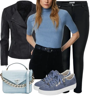 Outfity pro zábavu 50. Let s Hnědá/Zelená/Fialová/Tmavě šedá/Černá/Modrá Only "Skvělý pro volný čas"Look: 50. Let, Lehký