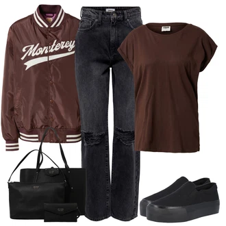 outfit mit Črna Urban Classics "Sodobni Pomladni putfit"