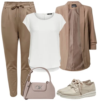 Outfit sa Bež/Smeđa/Kaki Vintage cipela na vezanje/Ortopedska Cipela/Meka Cipela/Kožna Tenisica/cipela za zdravlje/Udobna Cipela/neformalna cipela/Tenisica Za Hodanje/Cipela Na Vezanje/Oxford Cipela/Veganska cipela/Ljetna Tenisica/Mricinska cipela Tamaris "Odjevna kombinacija za proljeće"