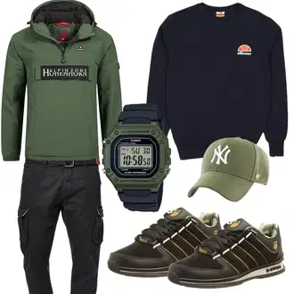 Outfit mit Grün Winter Parka Höhenhorn "Sportlich Outfit"