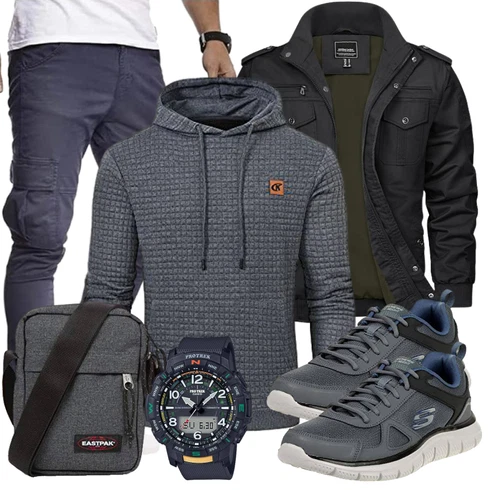 Blau Unkategorisiert/Winter Parka TACVASEN kombinieren