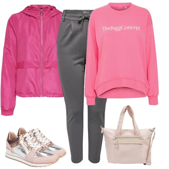 Outfit s Šedá Lehké Bund Only "Sportovní zimní outfit"