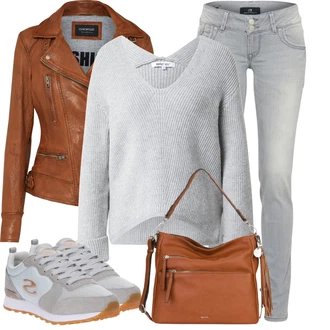 Outfiti Iz 90-ih mit Svetlo siva/Siva Ozke Kavbojke/Gležnarji/Kavbojke z Razporkom/Kavbojka z Nizkim Pasom/Kavbojka z Nizkim Pasom/Push up Kavbojke/Regular Fit Kavbojke/Usnjena Jakna/Usnjene Čevlje/Zožene Kavbojke/Moška Usnjena Jakna/Women's Uncategorized LTB "Obleka za prosti čas"