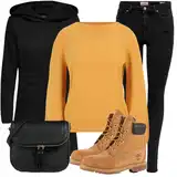 Bež Timberland Čizmice Outfiti image