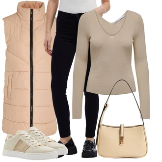 Outfity pro volný čas s Černá/Bílá/Červená orsay "Pouliční styl oblečení"