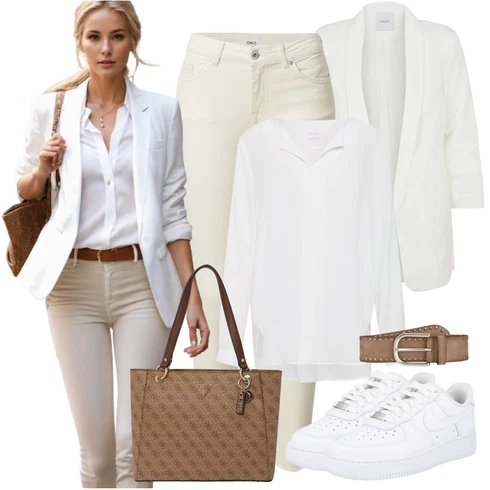 Kombinace Šedá/Hnědá/Béžová/Bílá/Krémová/Khaki Halenkové Body/Blůza s knoflíčkem/Halenka se Stojatým Límcem/Dlouhá Halenka/Halenka s Dlouhým Rukávem/Oversize Halenka/Oversize Muselínová Blůza/Slip-on Halenka/Tunikové Tričko Vila kombinovat s Bílá/Béžová/Khaki Kožená bunda/Slim Fit Džíny/Džín s Nízkým Pasem/Push up Džín/Džíny s Rozparkem/Džíny s Nízkým Sedem/Kožené Boty/Termální Džíny/Motorkářské Džíny Only