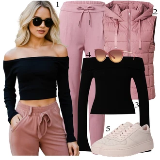 Beige Outfits mit Copenhagen "Zimski outfit"
