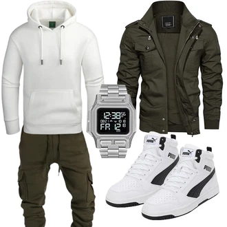 Sport Outfits mit Grau Unkategorisiert Puma "Street Style Outfit"