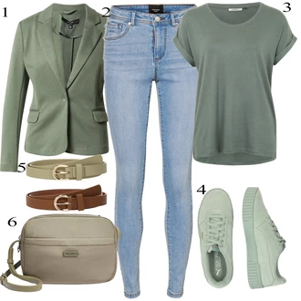 Green Outfits mit Zelena Pull&Bear "Obleka za prosti čas"