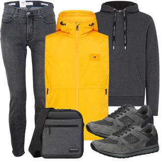 Jeans Outfits mit Tommy Hilfiger "Street Style Outfit"