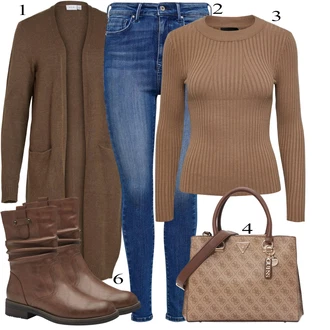 outfit mit Modra/Temno modra/Svetlo modra Jeans Pajkice/Jeggings Only "Obleka za prosti čas"