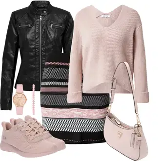 Outfit s Růžová Bota na fitness/Běžecká bota/Gymnastická bota/Tréninková bota Skechers "Stylový vzhled pro volný čas"