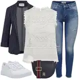 Outfity s roztrhanými skinny džíny image