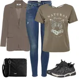 Zimní outfity s džínami s vysokým pasem image