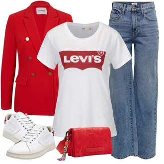 Boxování Outfit s Červená Taška Přes Rameno/Sportovní Taška Přes Rameno/Bagetová taška/Brašna/Dopisová peněženka/Ledvinka/Klasická Taška Přes Rameno/Nafouknutá taška/Malá Taška Desigual "Stylový look na jaro"Look: Na Procházku, Volný čas, Boxování