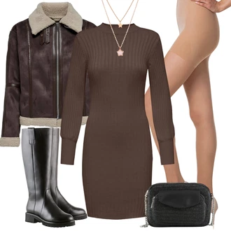 Outfit s Černá Högl "Stylový zimní outfity"