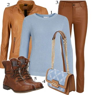 Outfits for chubby Lepo mit Rumena/Rjava/Bež Plašč/Jakna Maze "Kul zimska oblačila"Look: Kul, Layered, Lepo, Stari denar, Delovna oblačila