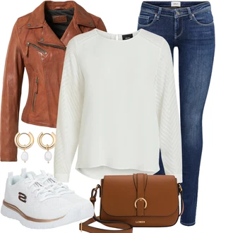 Outfity pro zábavu Večeře s Krémová/Bílá Halenkový Top/Halenka s Dlouhým Rukávem/Slip-on Halenka/Halenka se Stojatým Límcem/Kožená bunda pro muže/Crash blůza/Dětská hračka/Sportovní Halenka/Mušelínová Halenka/Blůza s nášivkou na lokti Object "Lehký outfit"Look: Bar, Biřmování, Svátek cukru, Večeře, Banka, Chatky, Párty, Matriční Úřad, Pohřeb, 40. narozeniny