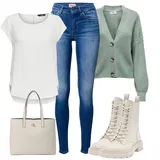Hnědé Pull&Bear Kozačky Outfity image