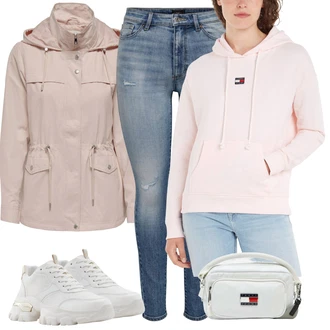 Outfit s Hnědá/Béžová/Khaki Funkční Bunda/Letní Bund/Jarní bunda/Udržitelná bunda/Vosková Bunda/Bunda s Bočním Zipem/Cargo bunda/Podzimní bunda/Dvojitá bunda/Parka Přechodová Bund Only "Zimní outfit pro volný čas"
