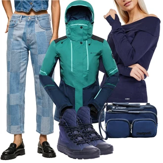 Chuck Taylor All Star Outfit s Modrá/Tmavě modrá/Světle modrá Zimní tenisky/Kožené pánské obuv/Nepromokavá Bota/Úzká teniska/Tenisky s Bočním Zipem Converse "Zimní outfity"