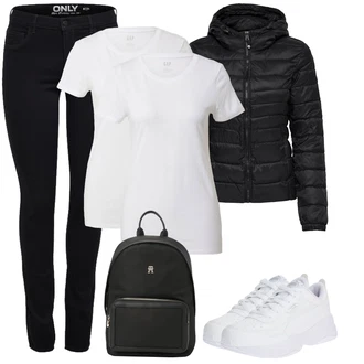 Cilia Outfit s Bílá/Krémová Tenisová bota/Bota na fitness/Tréninková bota/Gymnastická bota/Běžecká bota Puma "Zimní outfity"