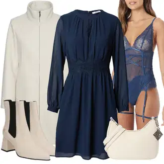 outfit mit Siva/Bež/Rjava/Khaki Plašč Potapljaški Jopič/Lahki Plašč/Loden Plašč/Plašč z Zadrgo/Plašč iz Kašmirja/Midi Plašč/Pleten Plašč iz Flisa/Plašč Tri Četrtine Dolžine/Softshell Plašč VERO MODA "Zimski videz"