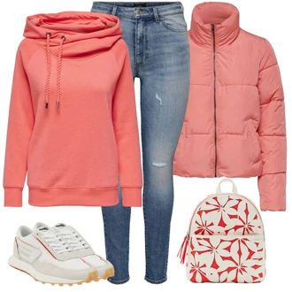 Outfit sa Bijela/Krem Tenisice s patentnim zatvaračem sa strane/Vintage tenisica/Kožna tenisica/Niska Tenisica/Ljetna tenisica/Tanka tenisica Diesel "Zimski outfit"
