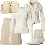 Rjava Guess Usnjene Jakne outfiti za dame image