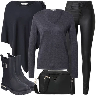 Black Outfits mit Tom Tailor "Zimski videz"