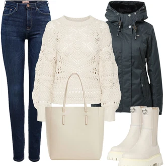 Denim outfits mit Siva, Siva Mango "Zimski videz"