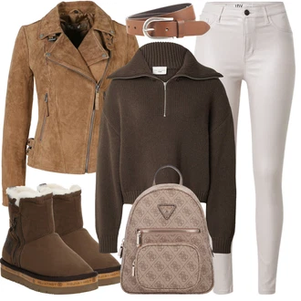 Black Outfits mit Črna Tom Tailor "Zimski videz"