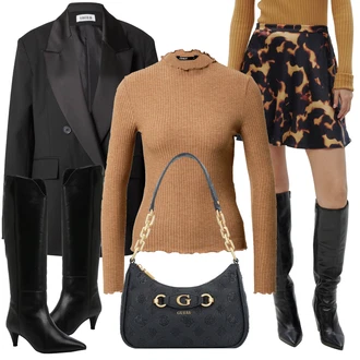 Zimske Outfiti mit Črna Guess "Zimski videz"