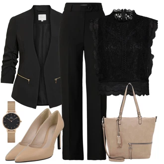 Vysoké Podpatky Outfit s Béžová/Hnědá Business Bota/Pohodlná lodička/Elegantní Bota/Lodička s vysokým nártem/Lodička na Vysokém Podpatku/Bota Na Podpatku/Vintage Lodička Calvin Klein "4161511"