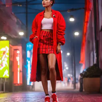 Outfit Inspo Poletje mit Bela Kratki top/Kratka majica koton, Rdeča/Temno rdeča Moderno krilo/Boucle krilo/Krilo uniseks/Volno krilo/Hlačno krilo/Pisarniško krilo/Mini Krilo/Mini krilo 70-ih DeFacto, Rdeča/Temno rdeča Superge Luknjasta/Superge Nizka/Ozka superga/Poletne superge/Vintage superga Adidas Originals "90-ih Rave Sloga"