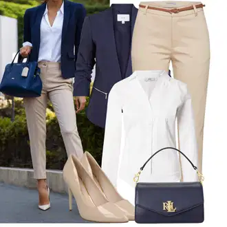 Outfit sa Bijela/Krem/Smeđa Bluza Bodija Bluze JdY "Lagana odjeća"