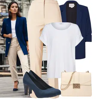 Outfit sa Pastelne boje/Smeđa/TamnoPlava/Plava Sako Jakna/Sakoi za Bluzu/Casual Sako/Kožna jakna za muškarce/Pamučni Sakoi/Elegantni Sako/Pleteni Sako/Dugi Sako/Blejzer s Printom za Žene/Kratki Sako/Kožna jakna za muškarce SOAKED IN LUXURY "Poslovni outfiti"