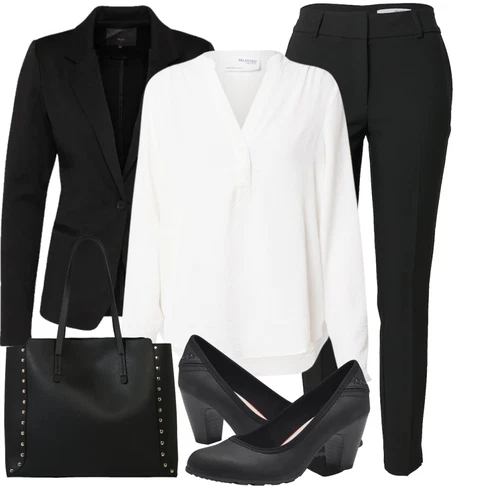 Kombinace Bílá/Krémová Blůza s knoflíčkem/Halenka se Stojatým Límcem/Halenka s Dlouhým Rukávem/Oversize Halenka/Slip-on Halenka Selected kombinovat s Černá/Fialová/Hnědá Dvojřadový Sako/Blůzové Sako/Elegantní Sako/Kožená bunda pro muže/Dlouhý Sako/Blejzrové Bund/Smokingové sako/Krátké Sako/Kožená Pánská Bund/Neformální Sako Ichi