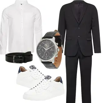 Business Outfits mit Schwarz/Braun/Dunkelblau/Dunkelgrau/Hellblau Business HosenAnzug/Kostüm/Modern HosenAnzug/Anzug SELECTED HOMME "Business Outfit"