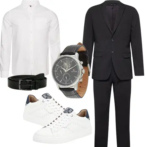 Schwarz/Braun/Dunkelblau/Dunkelgrau/Hellblau Business HosenAnzug/Kostüm/Modern HosenAnzug/Anzug SELECTED HOMME kombinieren
