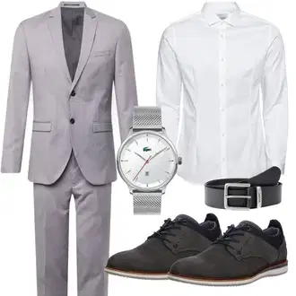 Business Outfits Mollige Sommer mit Weiß/Creme Bluse Große Größe/Business Hemd/Businesshemd/Bügelfreies Hemd/Hemdbluse Jack & Jones "Business Outfit"