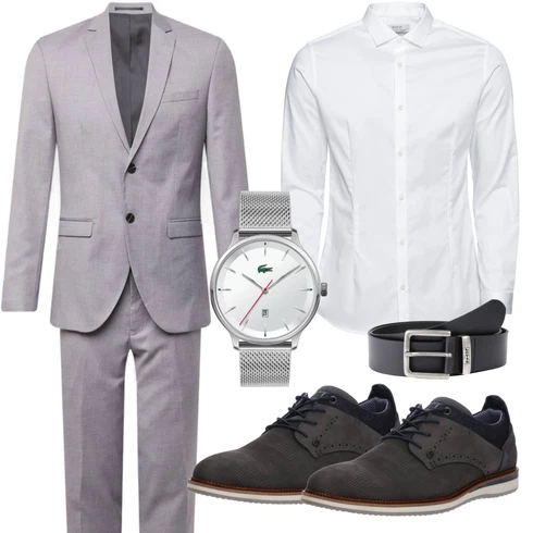 Weiß/Creme Bluse Große Größe/Business Hemd/Businesshemd/Bügelfreies Hemd/Hemdbluse Jack & Jones kombinieren mit Weiß/Creme Bluse Große Größe/Business Hemd/Businesshemd/Bügelfreies Hemd/Hemdbluse Jack & Jones