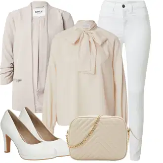Outfit s Bílá/Krémová Lodička na Vysokém Podpatku/Vintage Lodička/Lodička na Platformě/Lodička s vysokým nártem/Lodička na Podpatku/Pohodlná lodička/Business Bota/Elegantní Bota About You "Vzhledy pro volný čas"