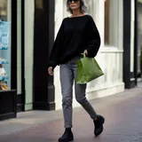 bershka džíny s širokými nohavicemi outfity image