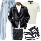 Pull&Bear Lederjacken Outfits image