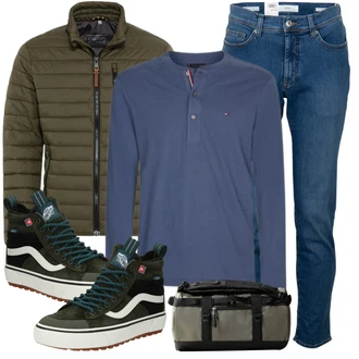 Frühlings Outfits Esthetische mit Dunkelgrün/Grün Winter Sneaker/Vintage Sneaker/Skateschuh Vans "Casual Outfit"Look: Color Blocking, Hip Hop, Outdoor, Skater, Sportlich, Esthetische, Casual, Retro, Smart Casual, Streetwear, Trendige, Unisex