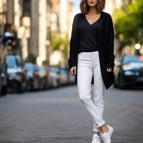 Leggings met Gebreide kleding combineren - 20 complete stijlideeën online