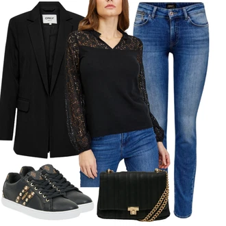 Outfity se stylem Kovbojka s Modrá/Tmavě modrá/Růžová/Bílá/Hnědá Only "Cool každodenní outfit"Look: Premium, Egirl, Elegantní, Bezešvé, Pohodlný, Měkká dívka, Trendový, Kovbojka, Sexy, Ležérní, Disko, Cool, Western