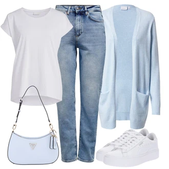 Krásný Outfit s Světle modrá/Modrá Rovná Džína/Zužující se Džíny/Girlfriend Džíny/Boyfriend Džínové kalhoty/Vintage džíny/High Waist Džínové Kalhoty/Zimní bunda/Mom Jean/Dad Džíny/Džíny s Rozparkem/Kožená Pánská Bund Only "Cool vzhled na jaro"Look: Styl, 90tá léta, Klasické, Cool, Krásný, Vintage